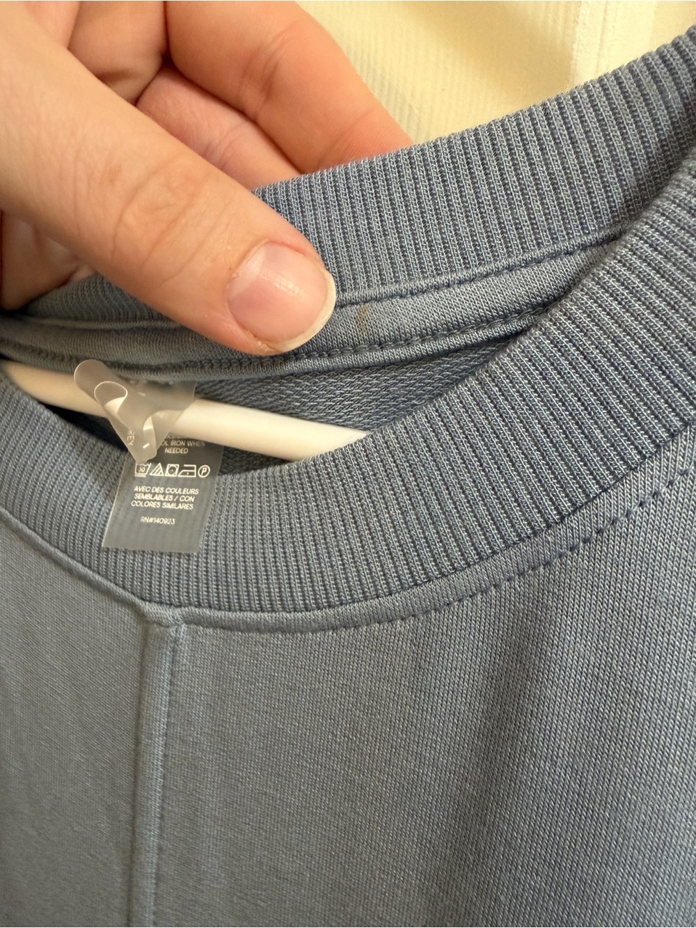 Lou & Grey Dusty-Blue Short-Sleeve Dress | Minimal Aesthetic Athleisure Comfy |S - Picture 6 of 6